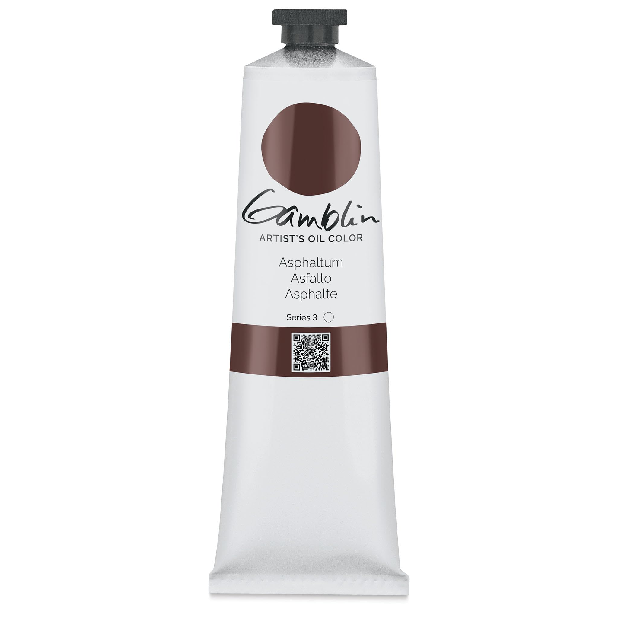 Gamblin G2030 150ml Artists Grade Oil Color - Asphaltum