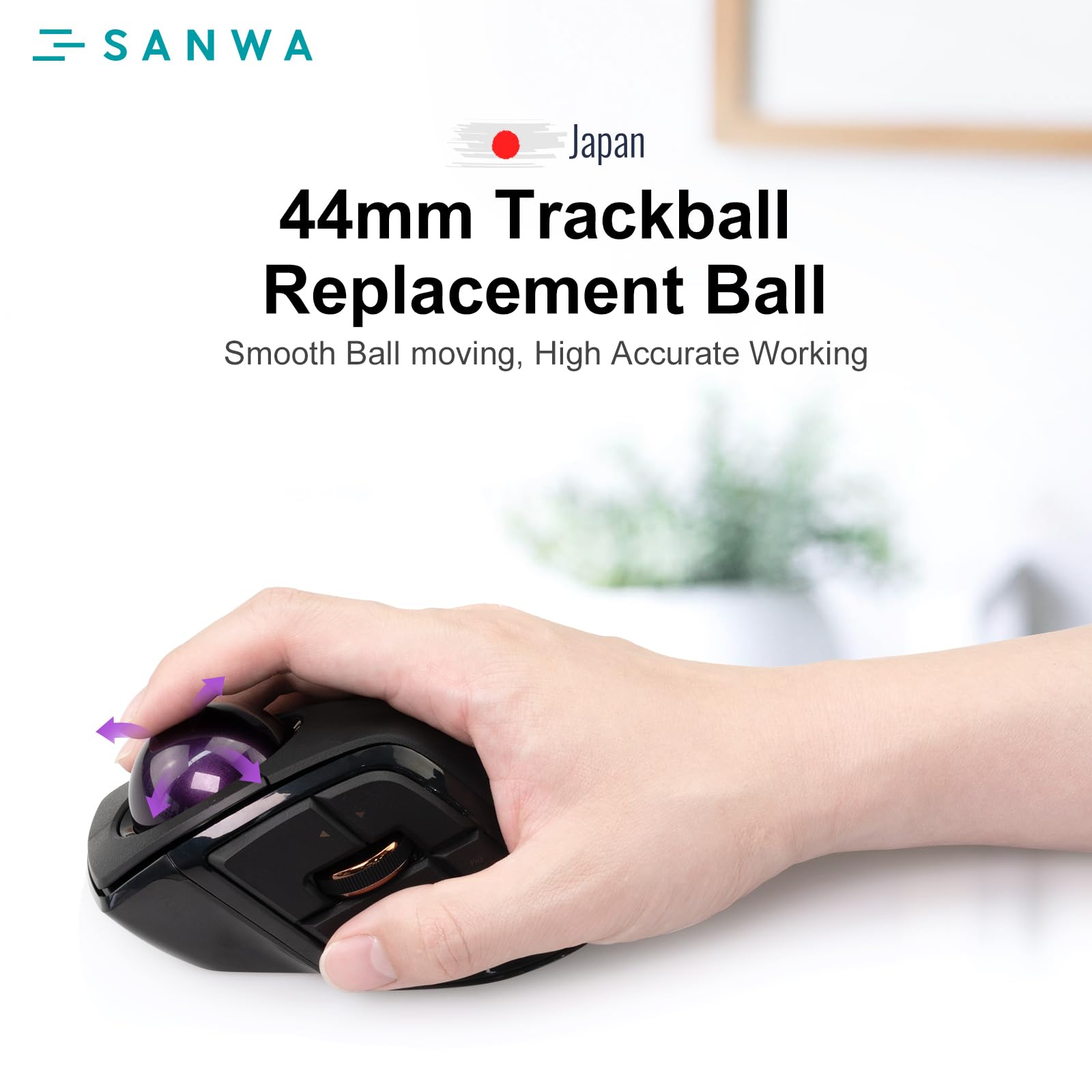 Amazon.co.jp: SANWA トラックボール 44mm/1.73インチ ELECOM DEFT