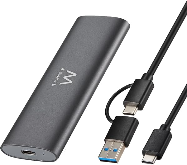 Ewent custodia USB-C per SSD M.2 NVMe, 10 Gbps