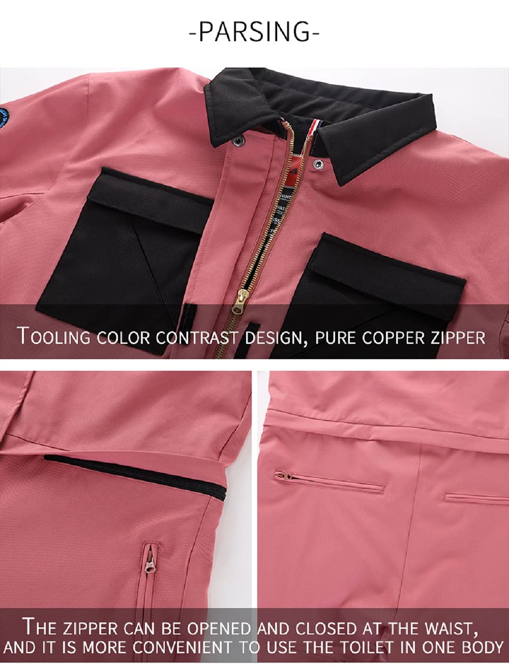 Amazon | HOTIAN スノーボード ウェア ワンピース つなぎ レディース