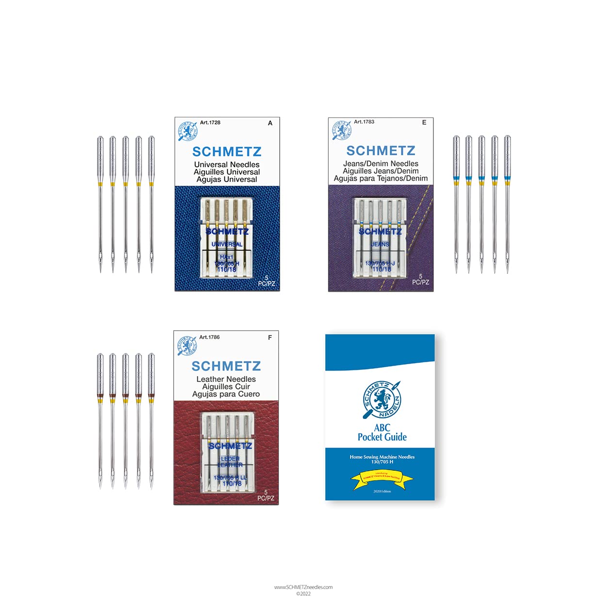 Buy SCHMETZ Heavy Duty Sewing Machine Needle Combo Pack (15 Needles Total and 1 SCHMETZ ABC