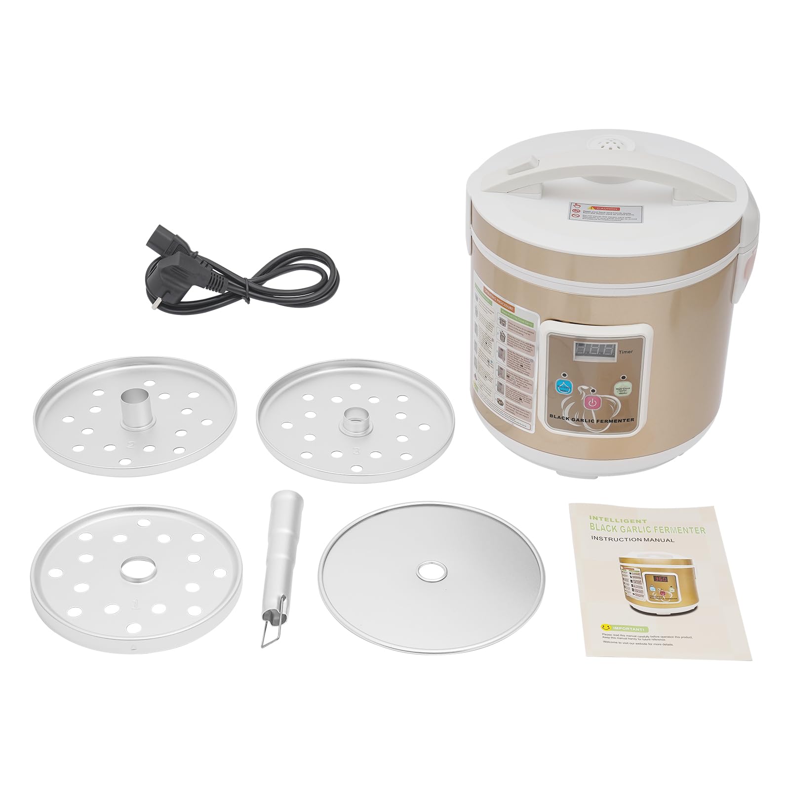 Fermentador automático de ajos negro ajo profesional 5L para yogur natto y kimchi con programa de temperatura inteligente 50-85 °C