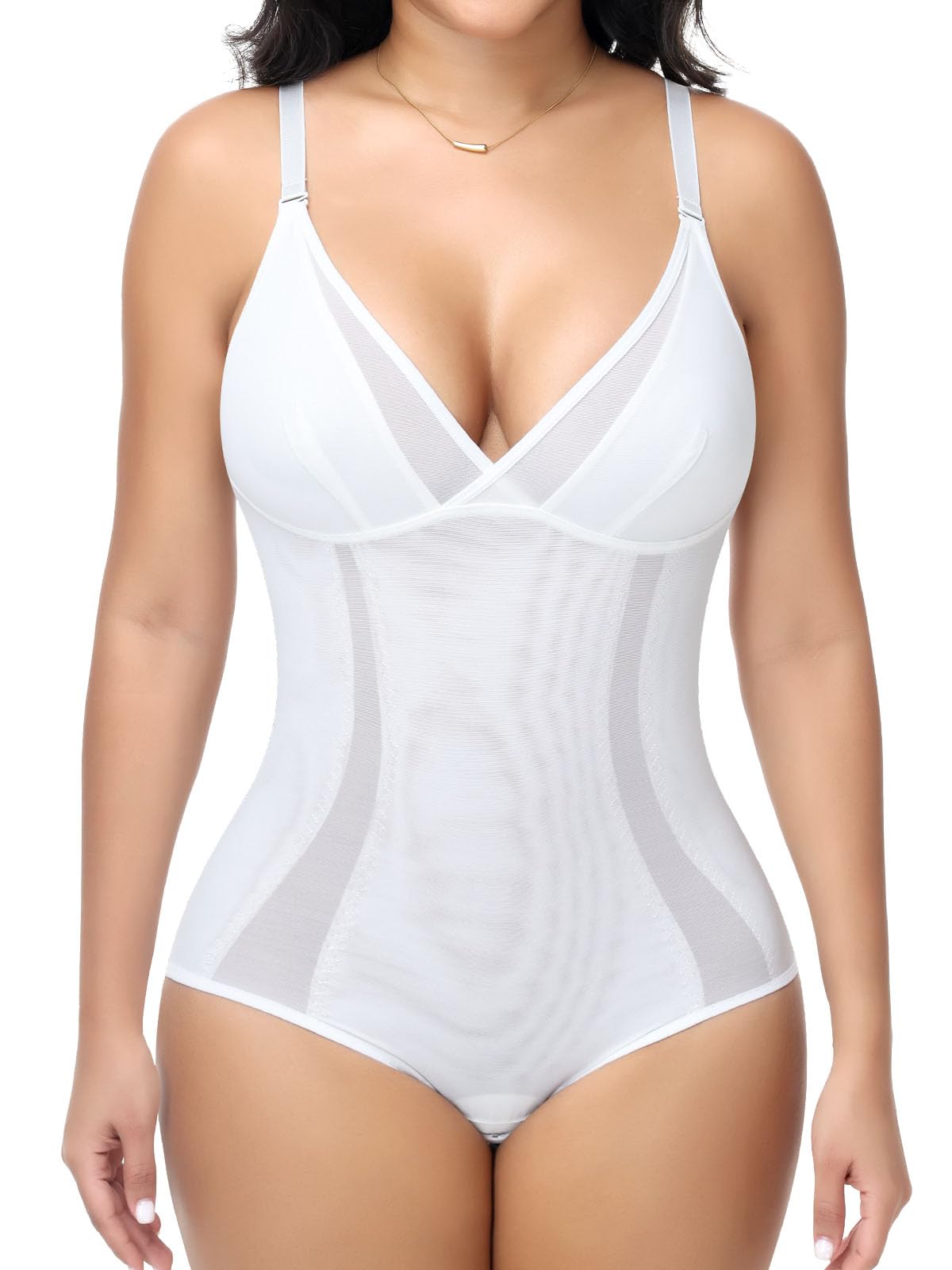 Joyshaper Body Gainant Femme Soutien-Gorge de Forme Ventre Plat Sculptant Shapewear Bodysuit Amincissante Invisible Minceur