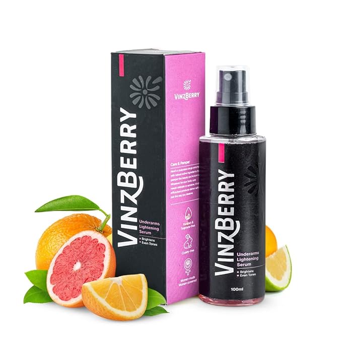VinzBerry Underarms Lightening Serum For Brightening & Moisturising Dark & Pigmented Underarm Skin With Vitamin C & Deobiome Noni For Men & Women | Reduce Pigmentation, Lightens Dark Patches | 100 Ml at Rs. 252