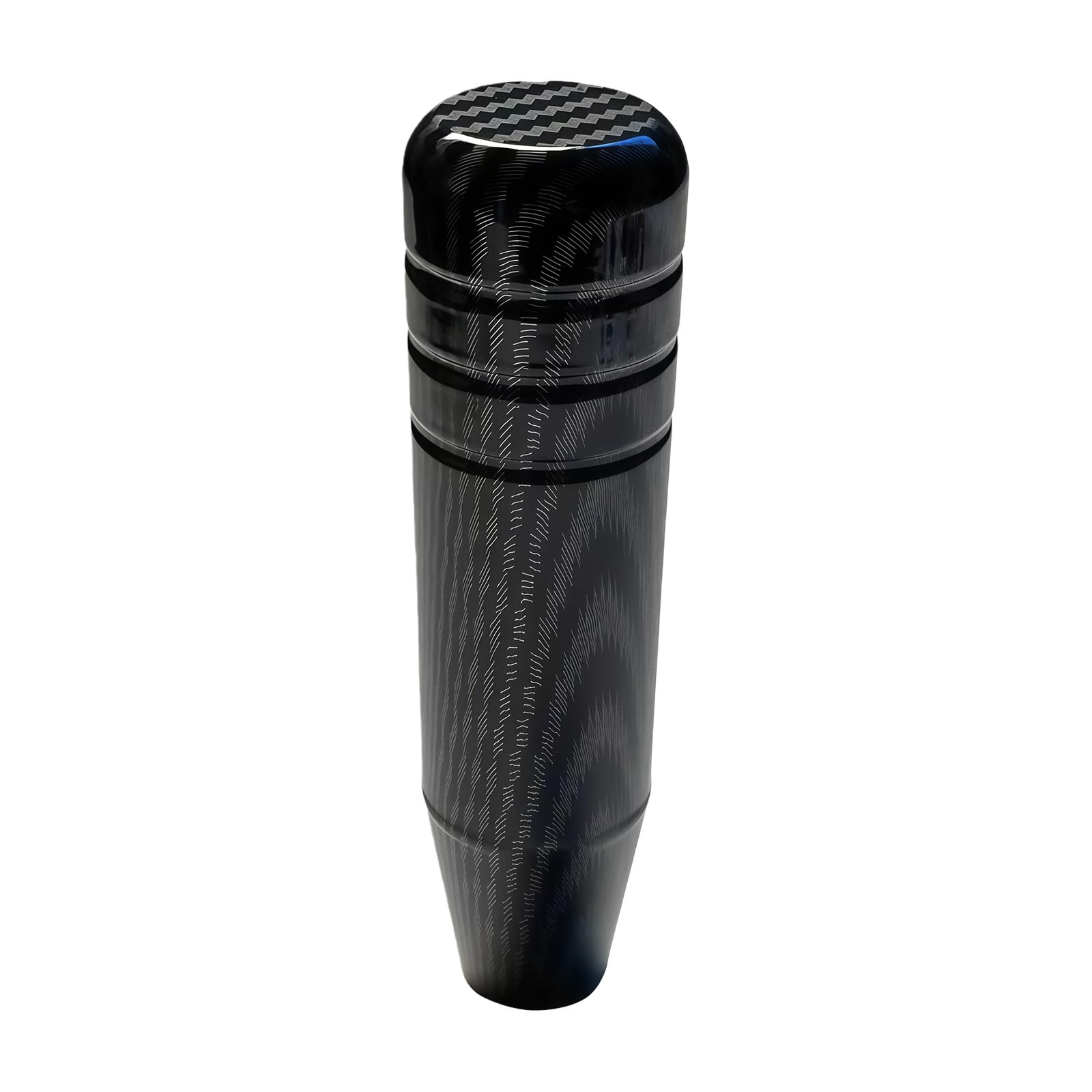 Hsioluted 13Cm Black Charcoal Aluminum Manual Shifter Carbon Fiber Finish For Smooth Shifting Vehicle Fit Aluminum Manual Shifting Knobs