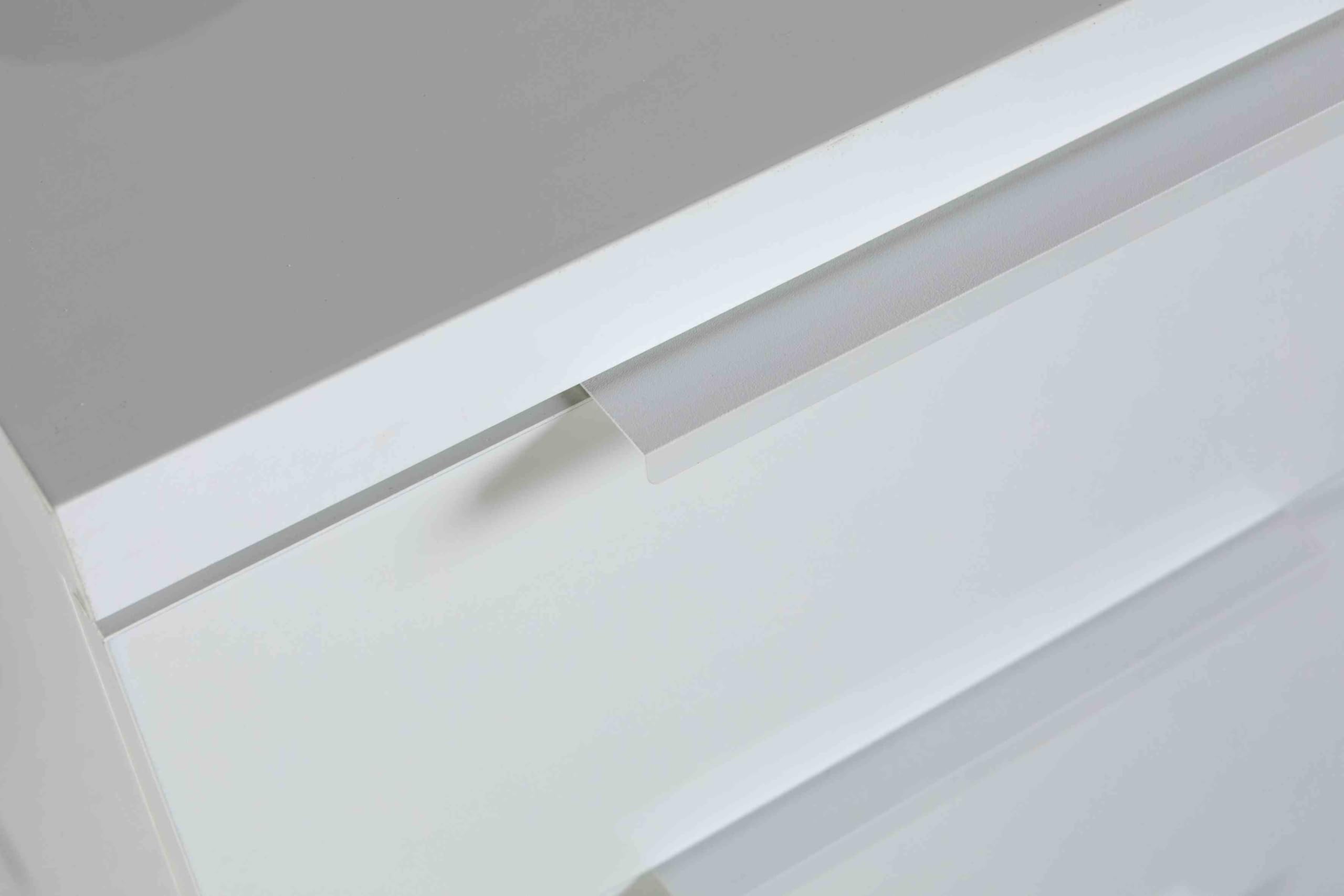 Scrivania Ufficio ESPRESSO Bianca Con 4 Cassetti - 110x75,4x59,6 Cm, Made In Italy, Ecologica - Foto 10