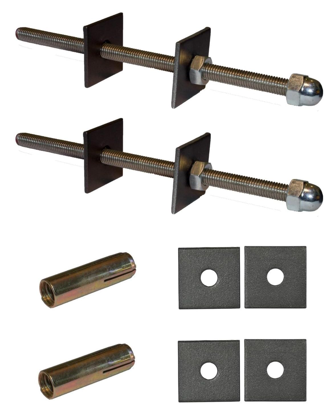 Cast Iron Radiator Stay Bracket Tie Fixing Gunmetal Anchor 2 Pack