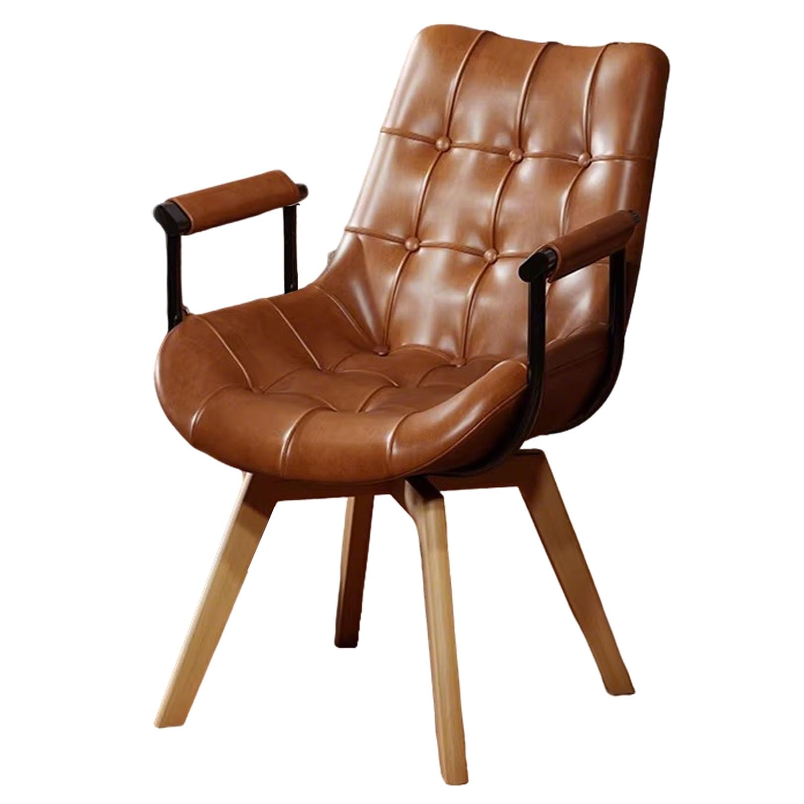 Chaise de bureau ergonomique haut de gamme avec éponge haute densité et finitions en cuir PU