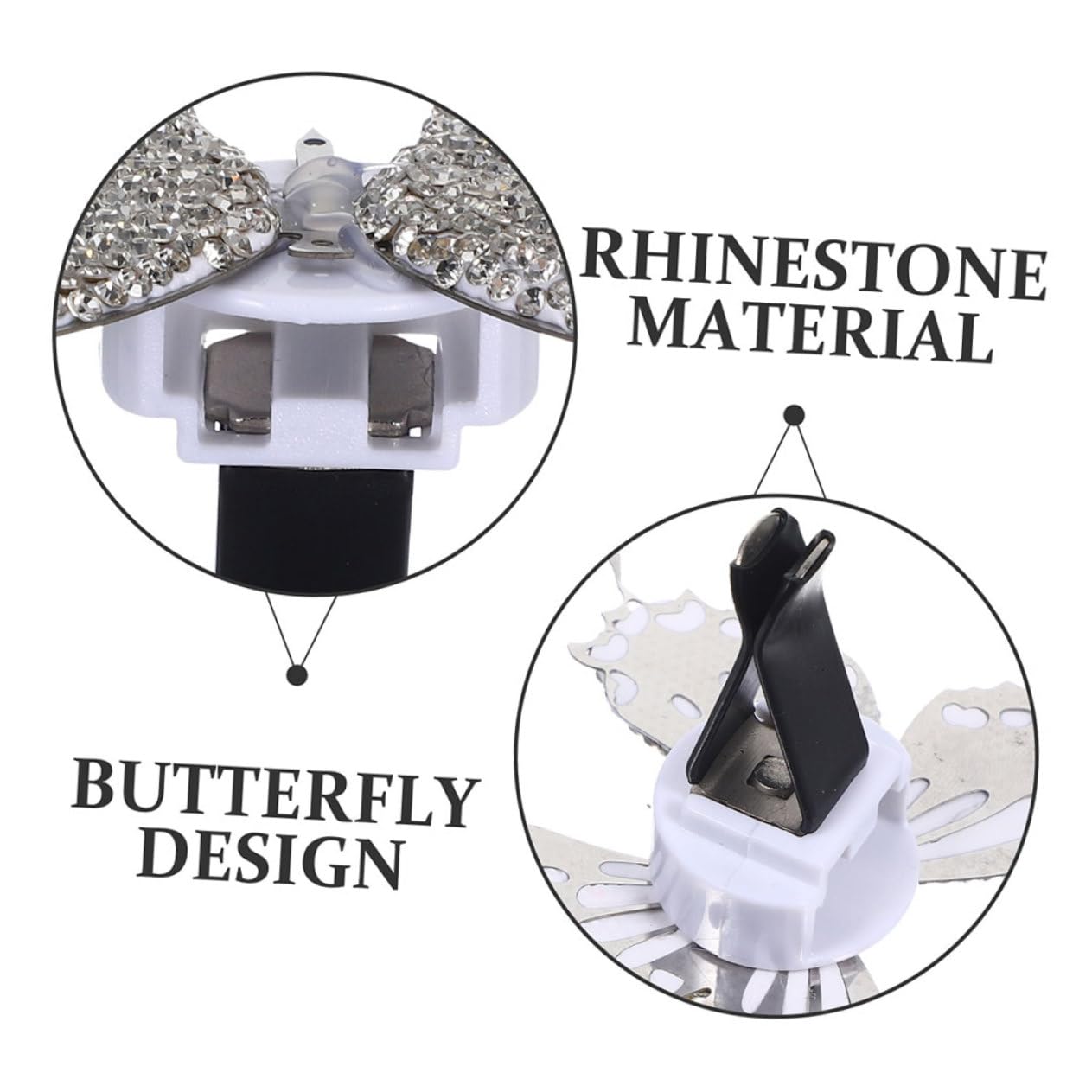 3stücke Rhinestone Auto Duftclip Für Lüftung Auto Dekoration Einfache Installation Frischer Duft Für Fahrzeug