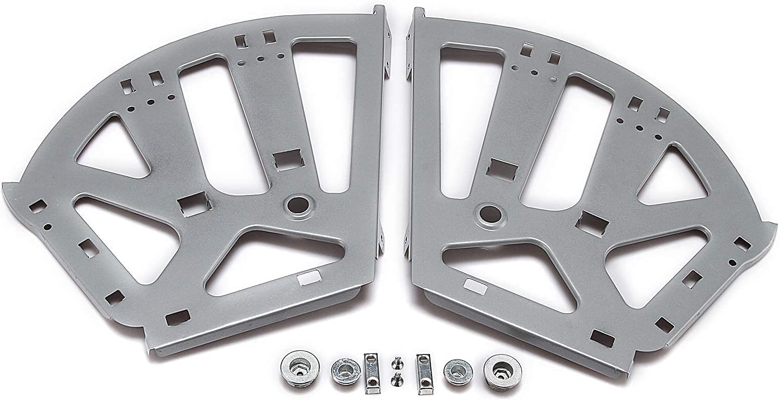 Excefore Upgrade Stainless Steel Hinges - 3-Layer Fan Shape Design for Easy Access and Durability - Perfect for Kitchen, Living Room, and Shoe Storage Cabinets - Includes Hardware - Grey