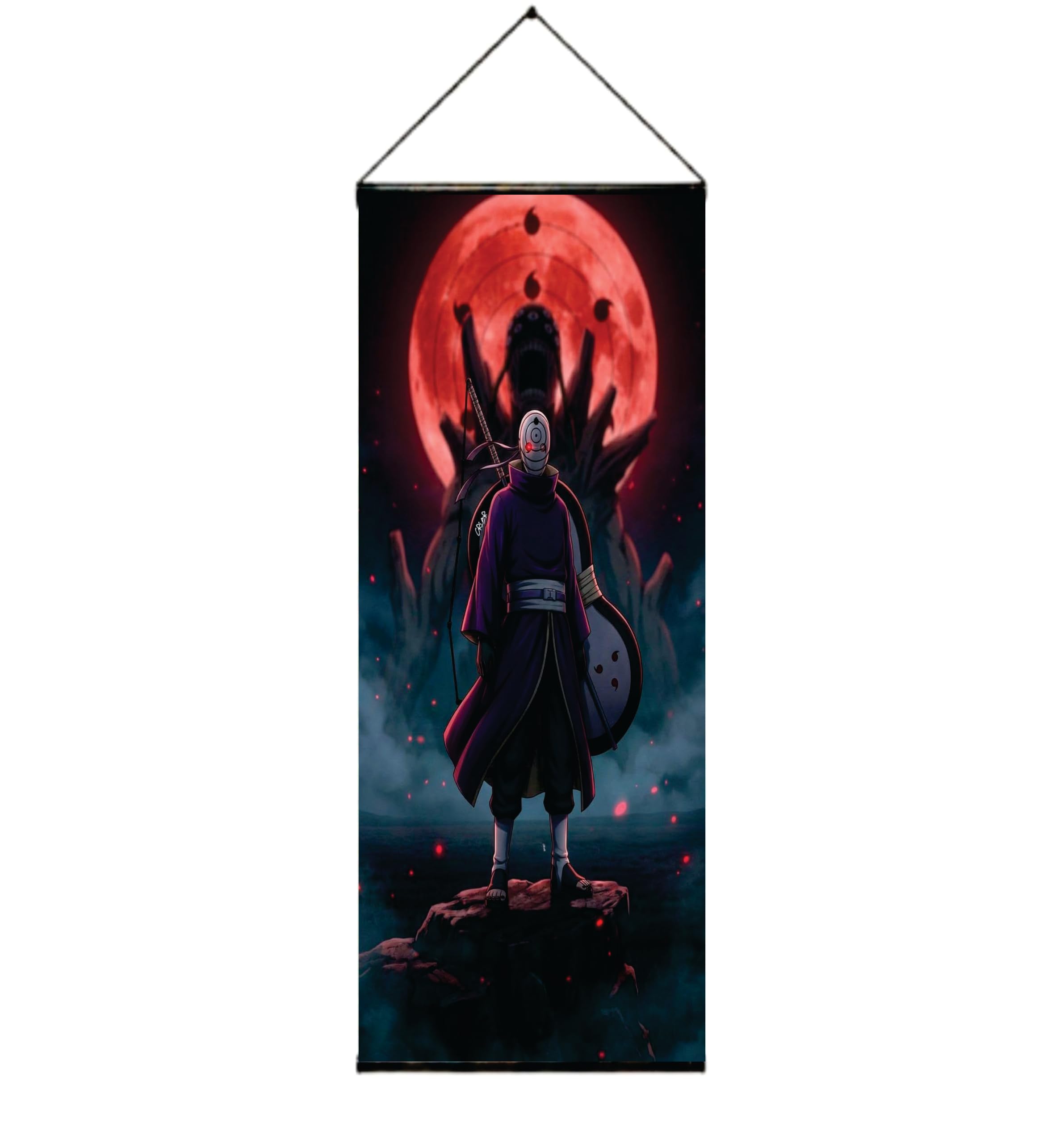 Naruto Shippuden Obito Uchiha Tsukuyomi Anime Wall Scroll Hanging Poster