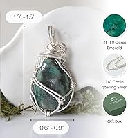 Vista 4 de Designs by Nature Gems Collar de piedras preciosas ásperas hecho a mano en plata de ley