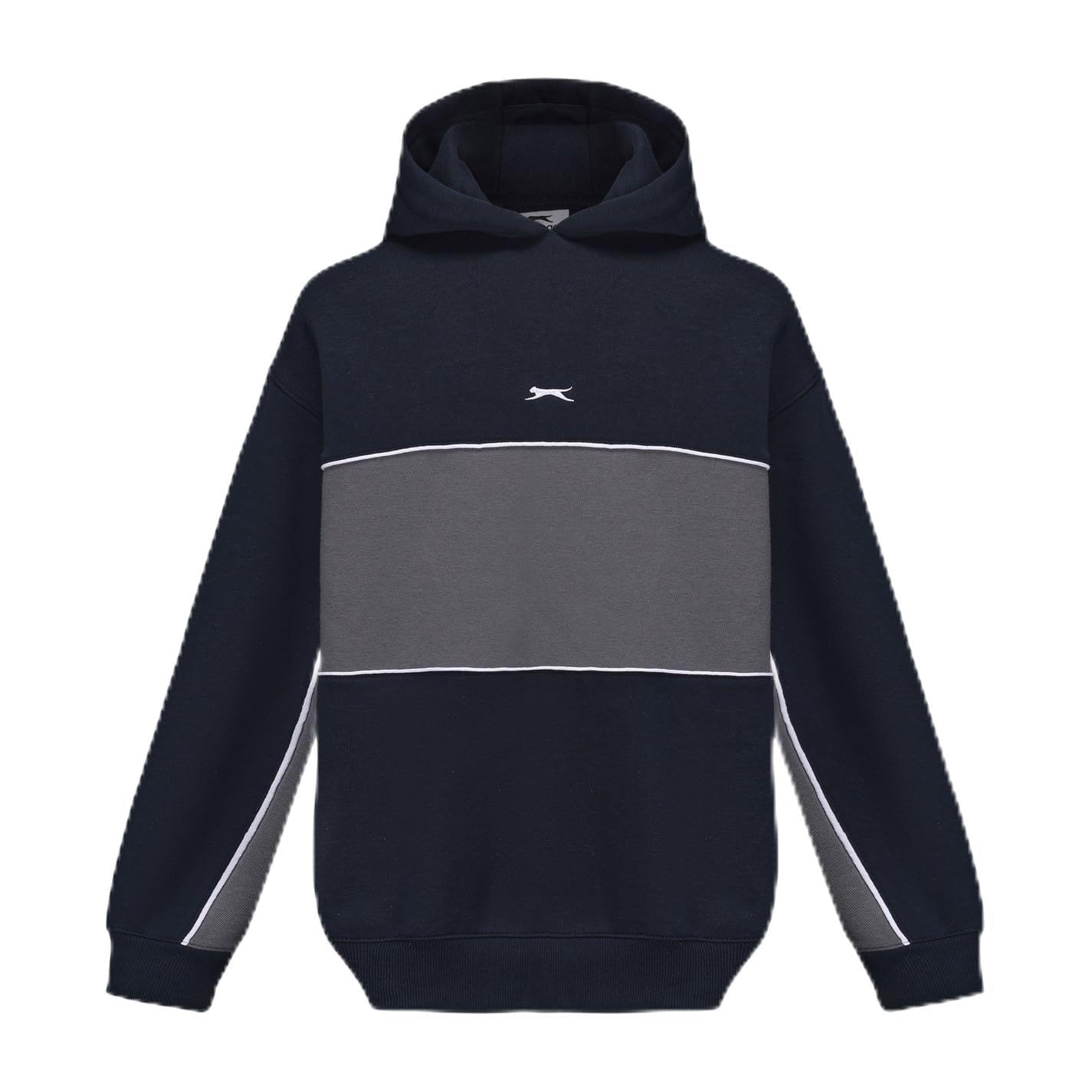 Slazenger Mens Fleece Sportswear Hoodie Long Sleeve Navy XXL