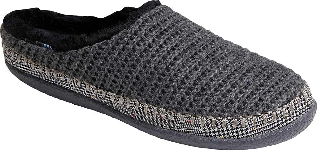 TOMS Women's Ivy Slipper Forged Iron Grey Sweater Knit 12 M
