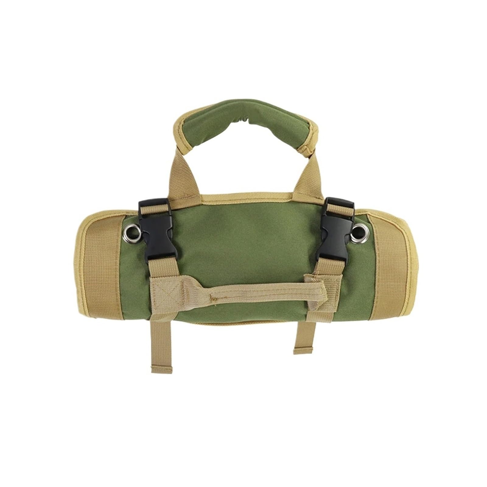 Multi-Purpose Tool Bag Portable Tool Roll Organizer Space-Saving Hardware Tools Pouch for Mechanic/Electrician/Motorcycle/Truck(Khaki)