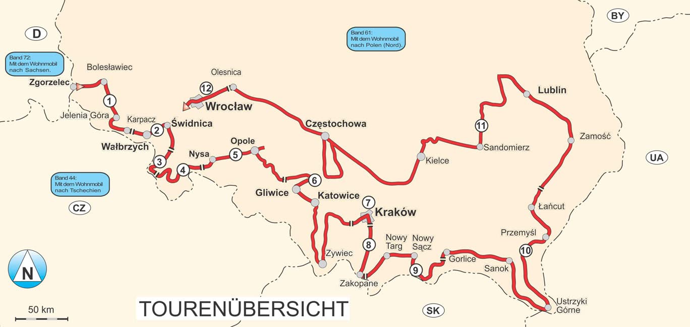 Mit dem Wohnmobil nach Polen: Teil 2: Der Süden (Womo-Reihe, Band 62)