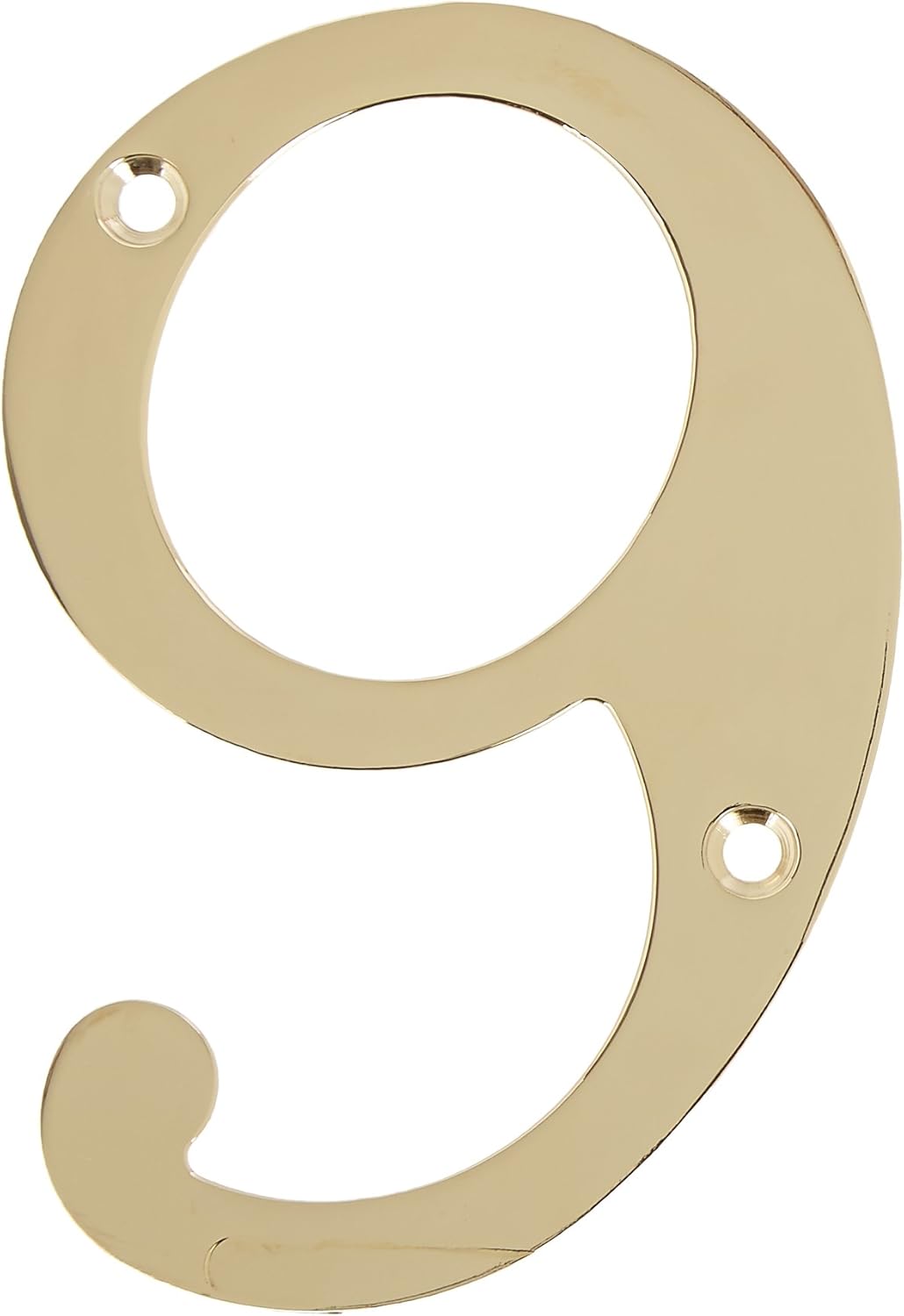 Deltana RN4-9 Solid Brass 4-Inch House Number 9 Board