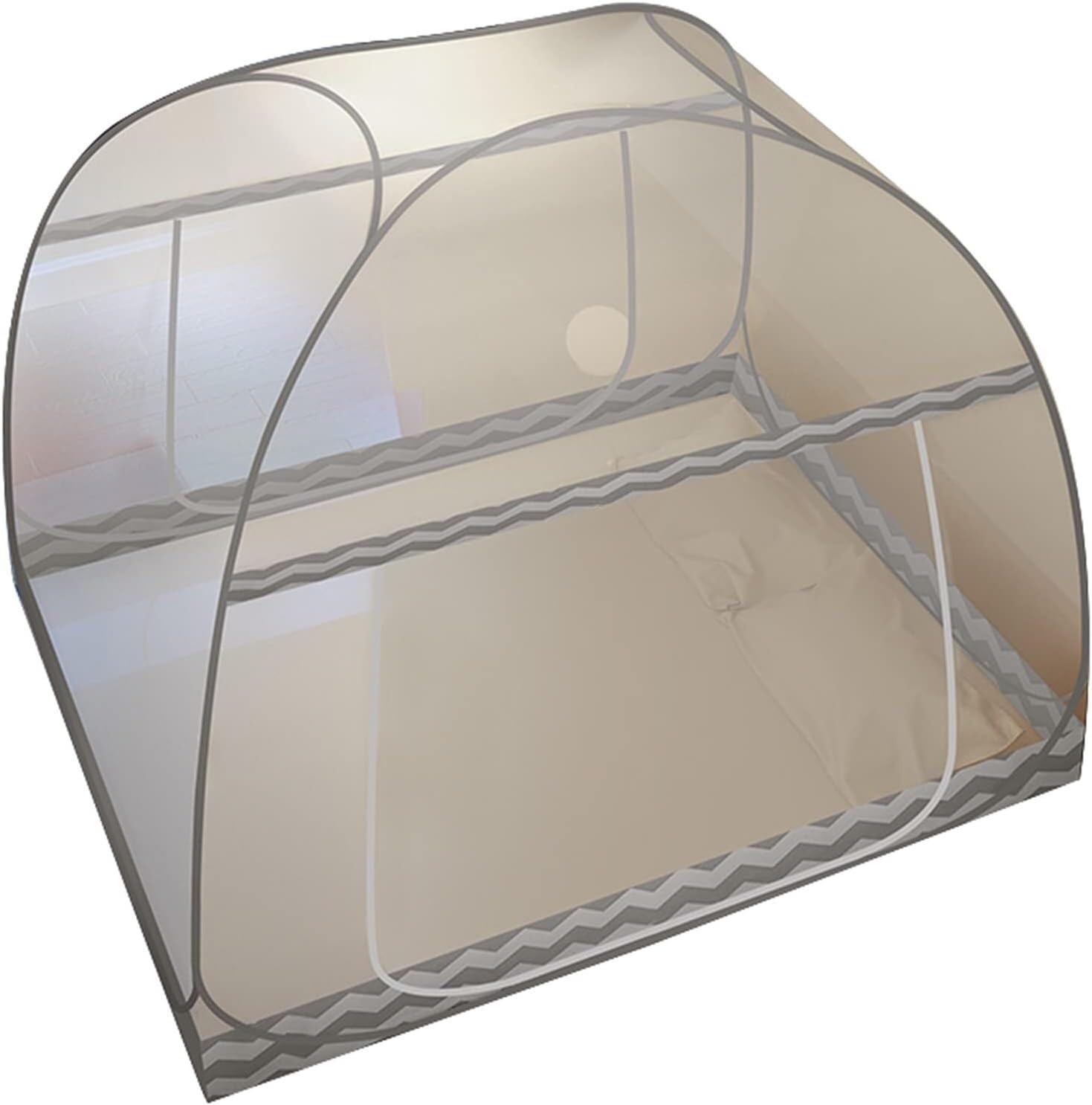 Moustiquaire pliable lit simple avec filet moustiquaire de camping autoportant