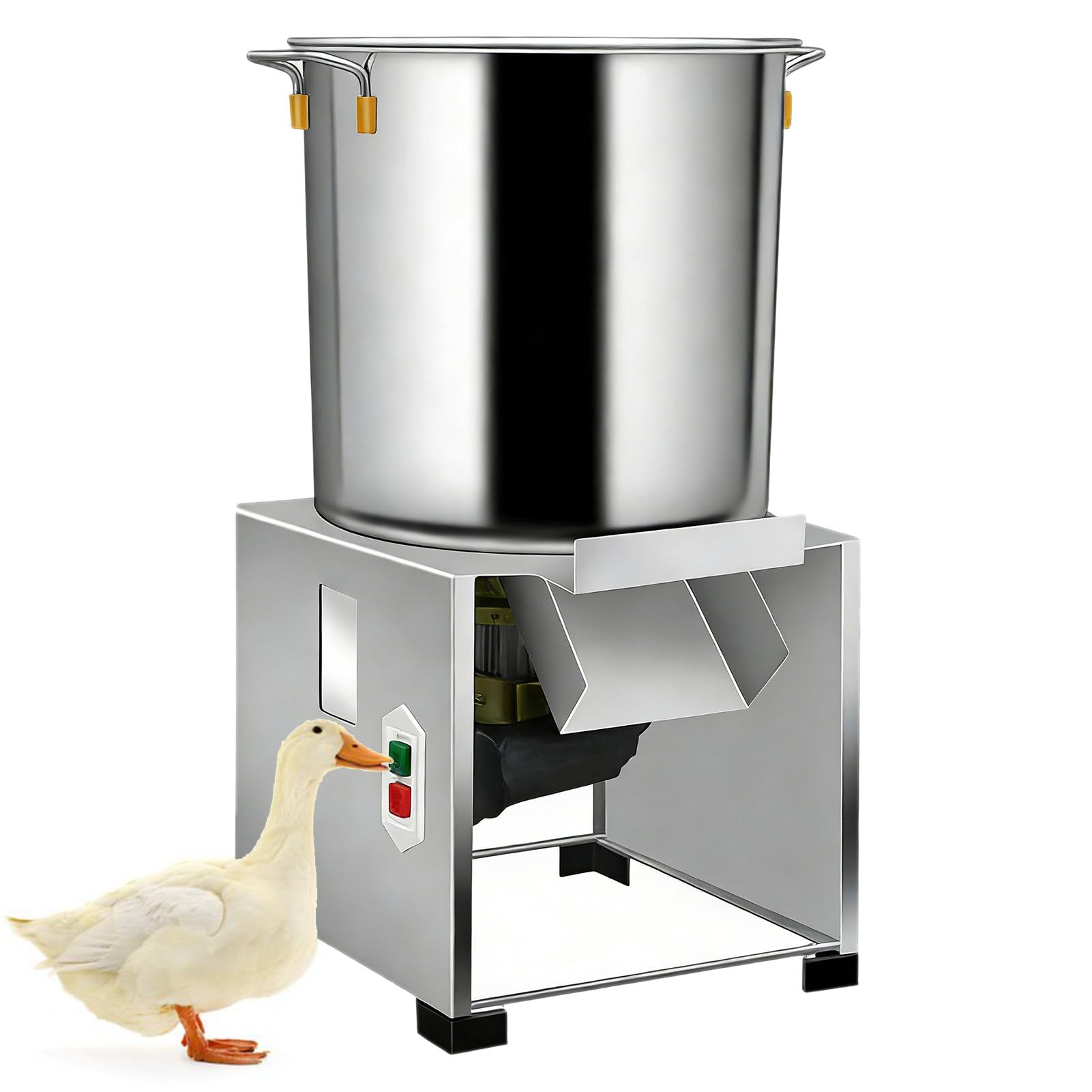 Picadora de verduras eléctrica comercial, alta potencia 1000 W, 3500 rpm, acero inoxidable, eficiente para cocinar en casa y uso en granja