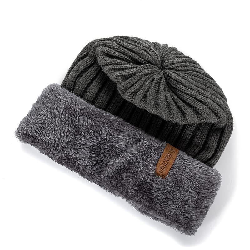 Hombres y mujeres general grueso invierno Cap cálido más forro de piel solapa Cap Beanie hombres y mujeres general cálido al aire libre punto Cap, rosso, Talla única