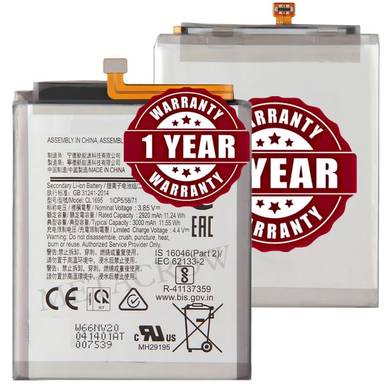 Image of Original QL1695 Battery Compatible for Samsung Galaxy A01 (SM-A015F) - (3000mAh) - 1 Year Warranty JK1