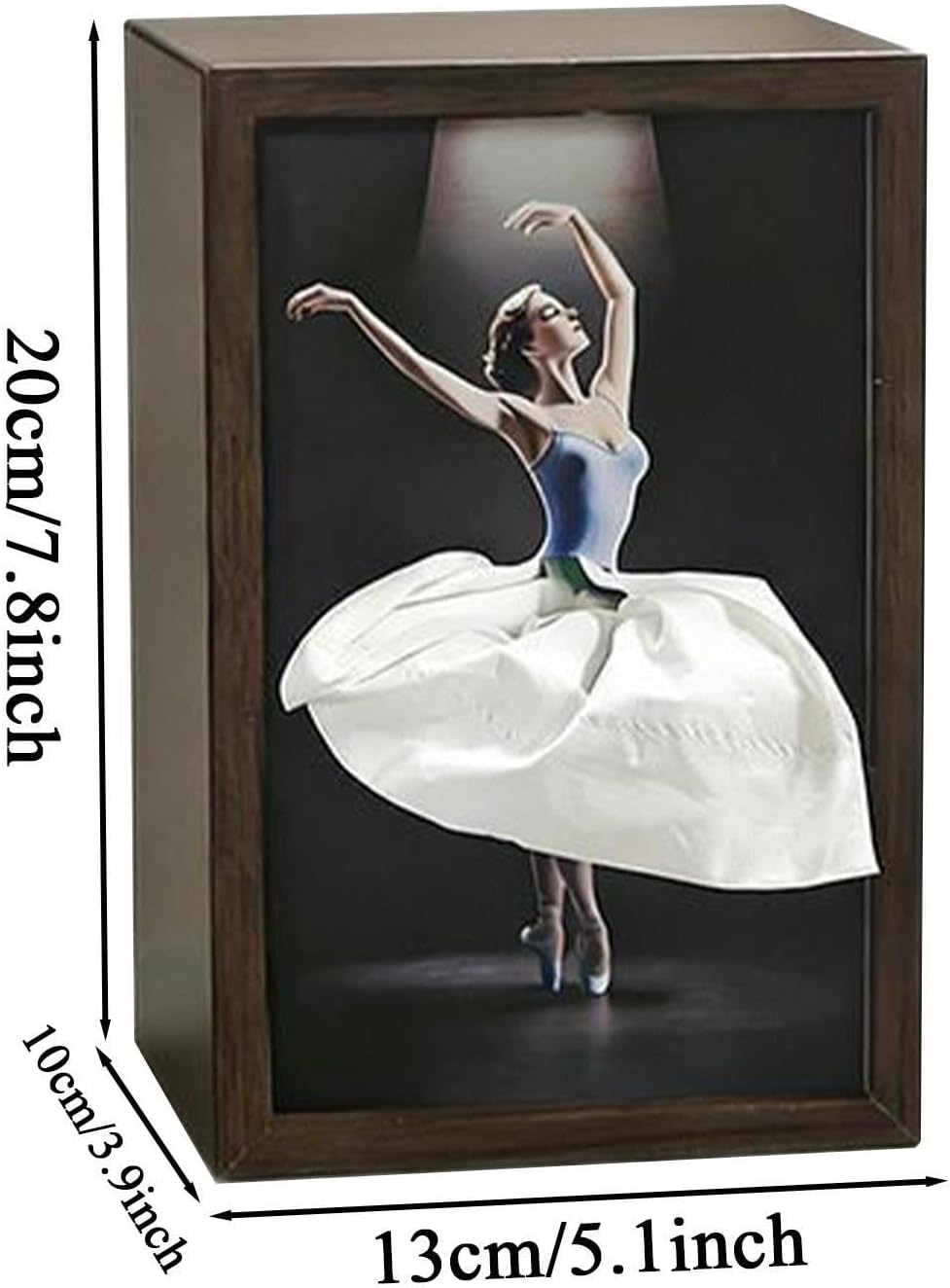 Tissue Box Cover | Skirt Napkin Paper Dispenser - Ballet Dancer Fabric Tissue Box Cover,for Home Living Room Coffee Table Bedside Dresser Vanity Desk Workplace