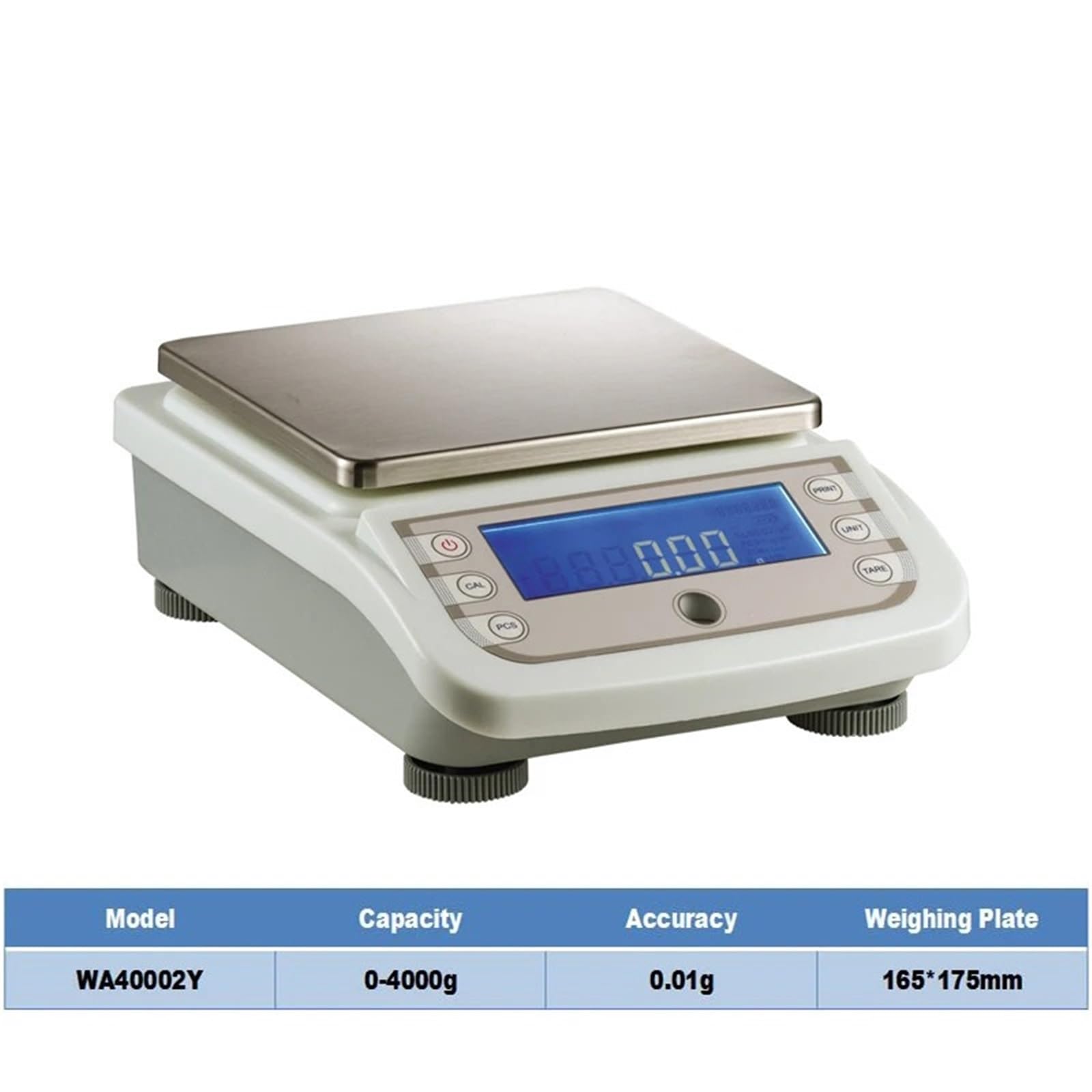 Básculas de laboratorio digital, 600G 1KG 3KG Báscula de precisión de la tecnología para joyería, oro, alimentos, medición 2 kg x 0,01 g balanza analítica de laboratorio (4000 g 0,01 g)