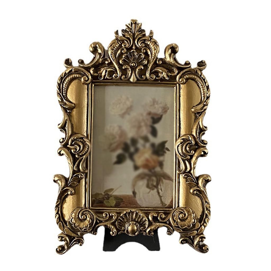 KLerDH Picture Frames, Vintage Resin Photo Frame Decoration, Wall Hanging, Picture, Living Room