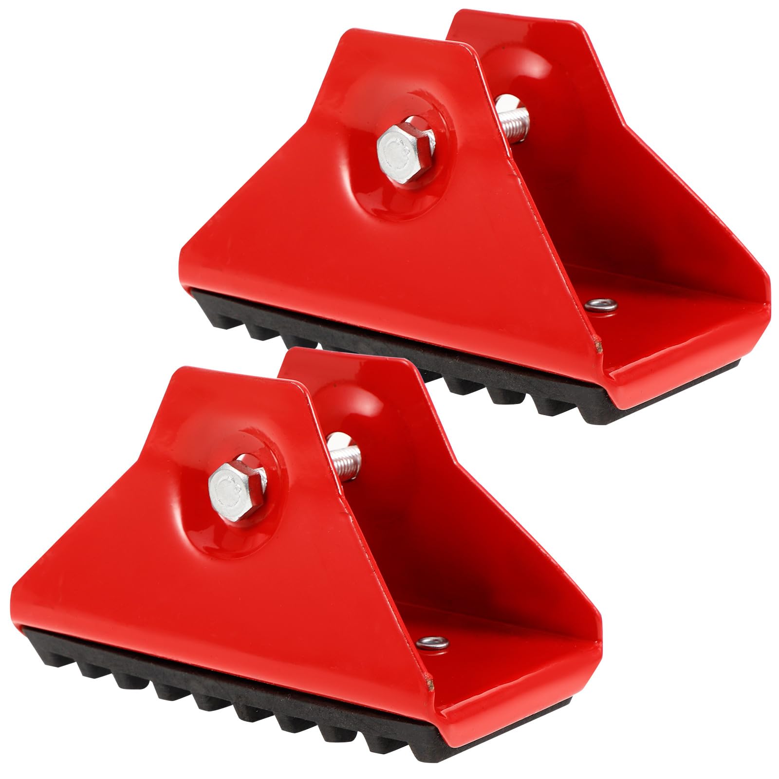 Protection pour pied d'échelle en caoutchouc rouge pour intérieur et jardin