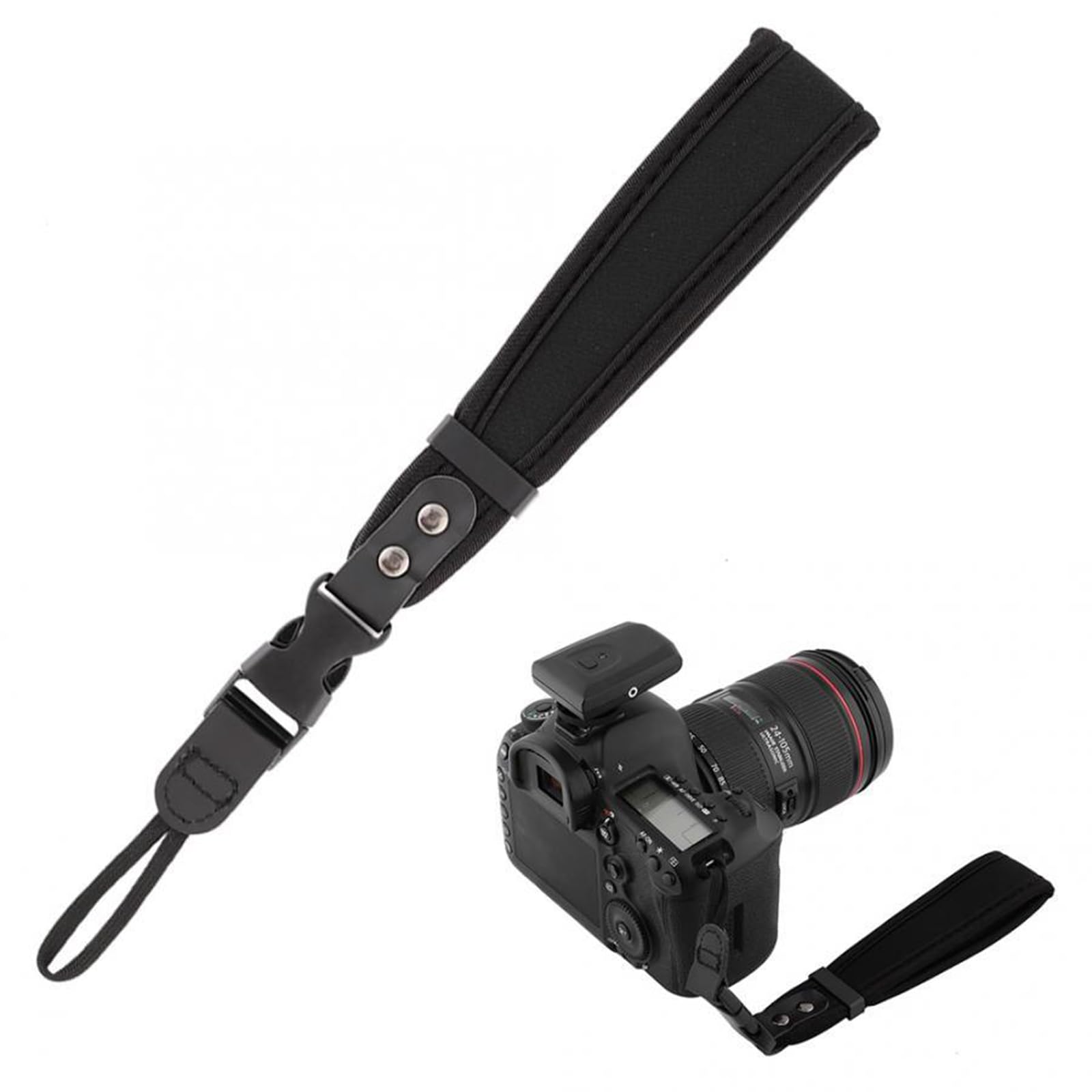 KASINshooting Adjustable Soft Thick Shoulder Neck Strap Hand Wrist Strap for Sony, Nikon & Canon Fuji DSLR Gopros Action Cameras Security (Neck shoulder strap)
