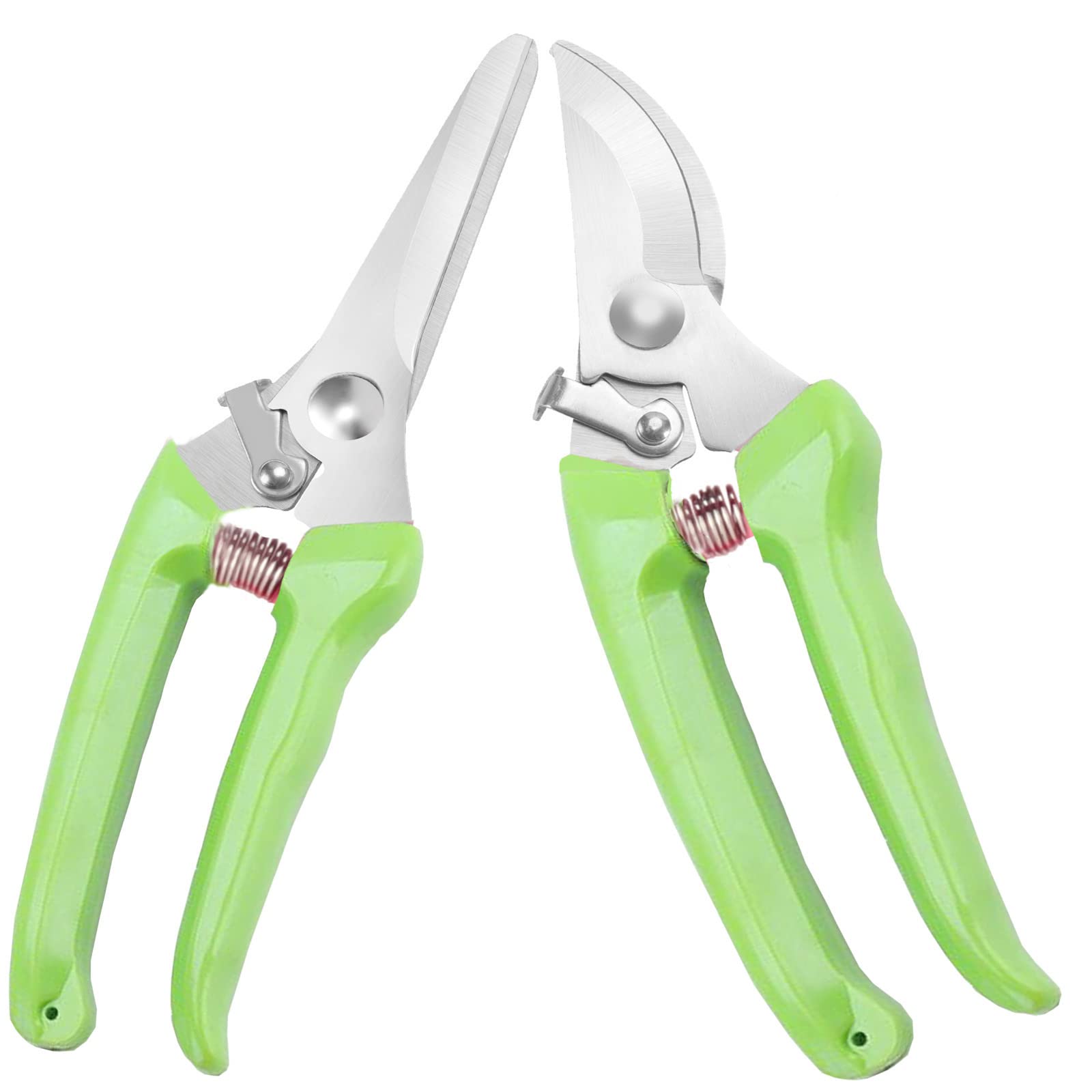 Premium garden shears, meperez pruning scissors gardening tools, pruners for flower, bushes, rose and fruit tree, use for florist, yard and orchard the plant clippers, sharp steel anvil snips