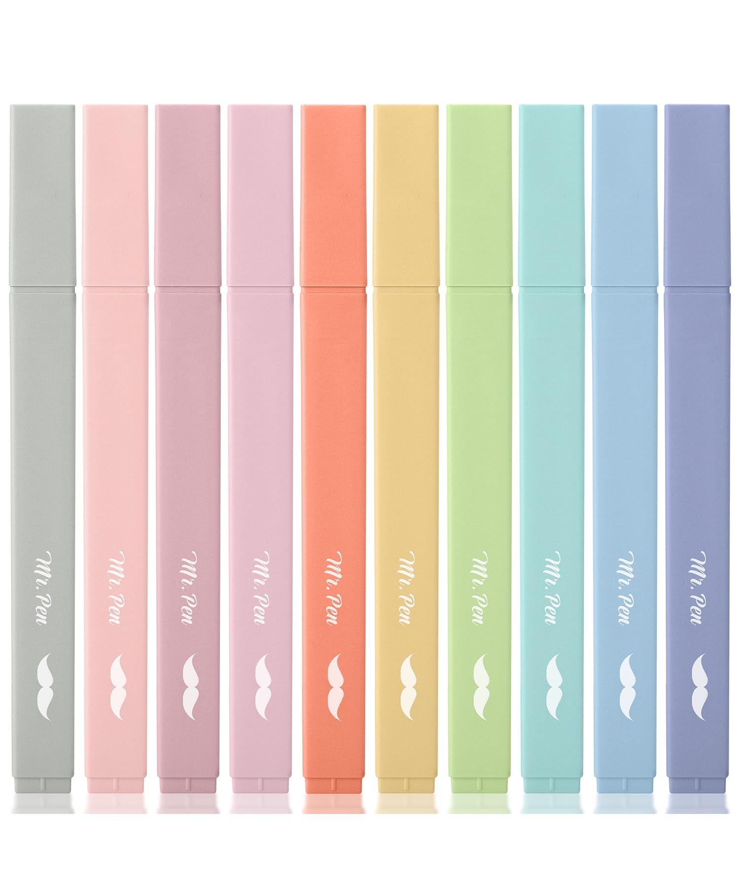 Mr. Pen Aesthetic Bible Highlighters No Bleed Through, 10 Pack Retro Colors | Smooth Ink Flow for Journaling & School - main product image