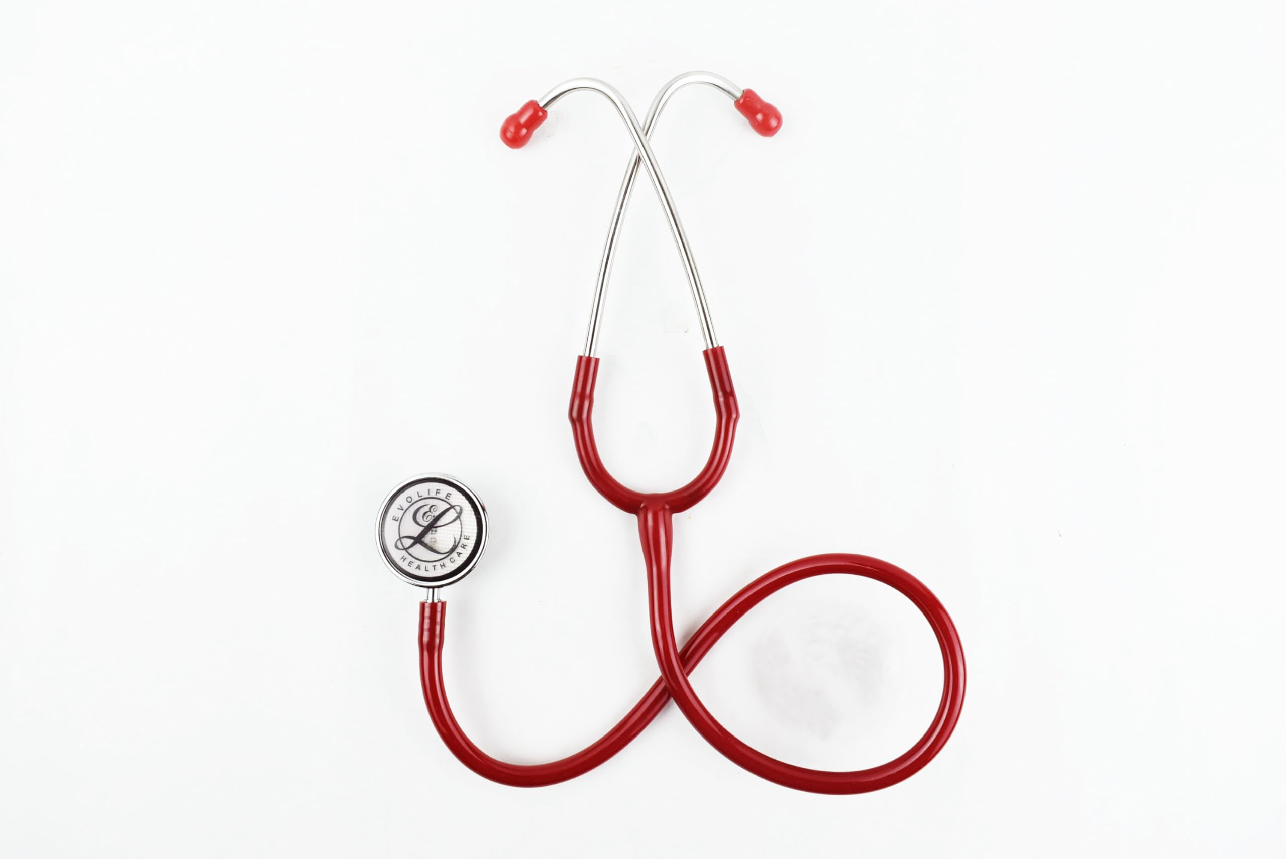 Evolife Cardiofonic Double Chest Piece For Doctors Warranty 3 Years Manual Stethoscope (Red)-image-6
