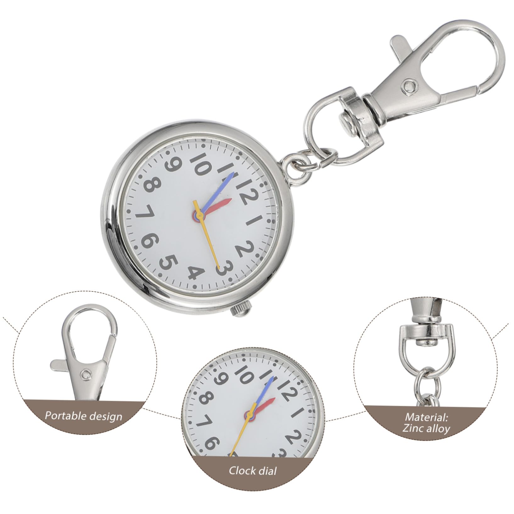 Reloj De Bolsillo De De Gran Personaje Reloj Retro para Niños es De De Bolsillo Pequeño Vintage Llavero De Fob De