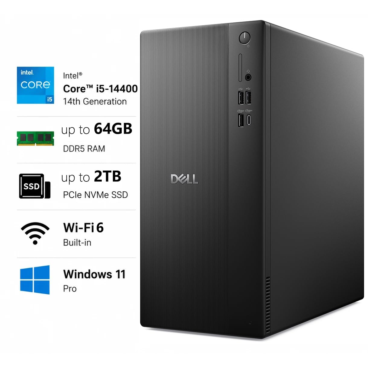 Amazon.com: Dell Pro Tower Essential Desktop PC, 14th Gen Intel 10