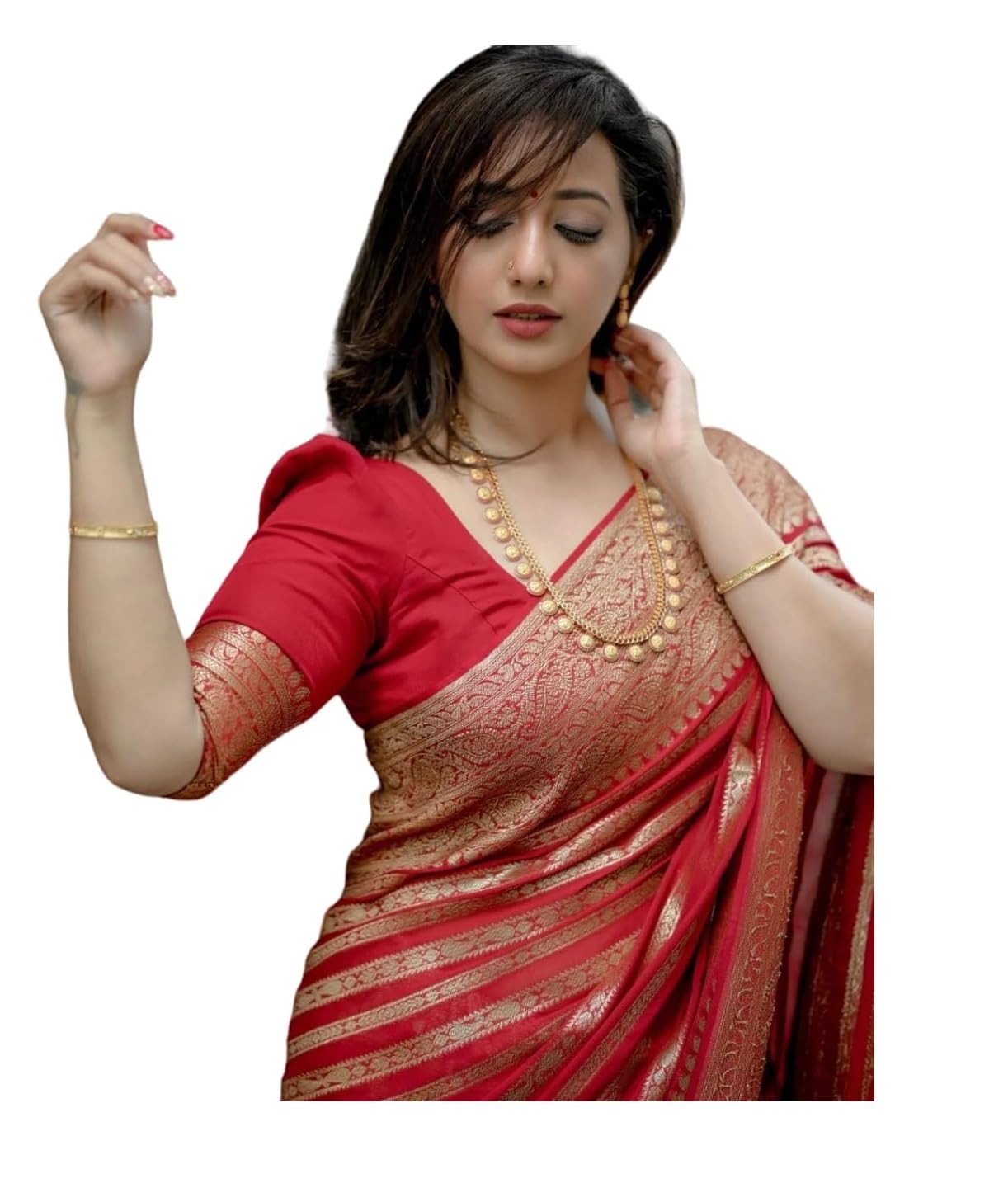 yashika Women's Fancy Banarasi Kanjivaram Art Silk Saree with Blouse Pieces|| AZ-YS-OG-ASHOKA-P-picture-13