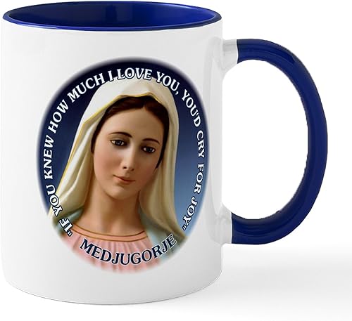 Miniatura 8 de CafePress Taza de café de cerámica con texto en inglés "Our Lady Of Medjugorje" (11.0 fl oz)
