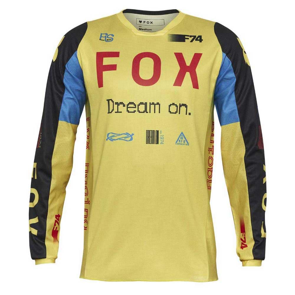 Fox Men's Yellow/Blue 180 Race Spec Motocross Jersey