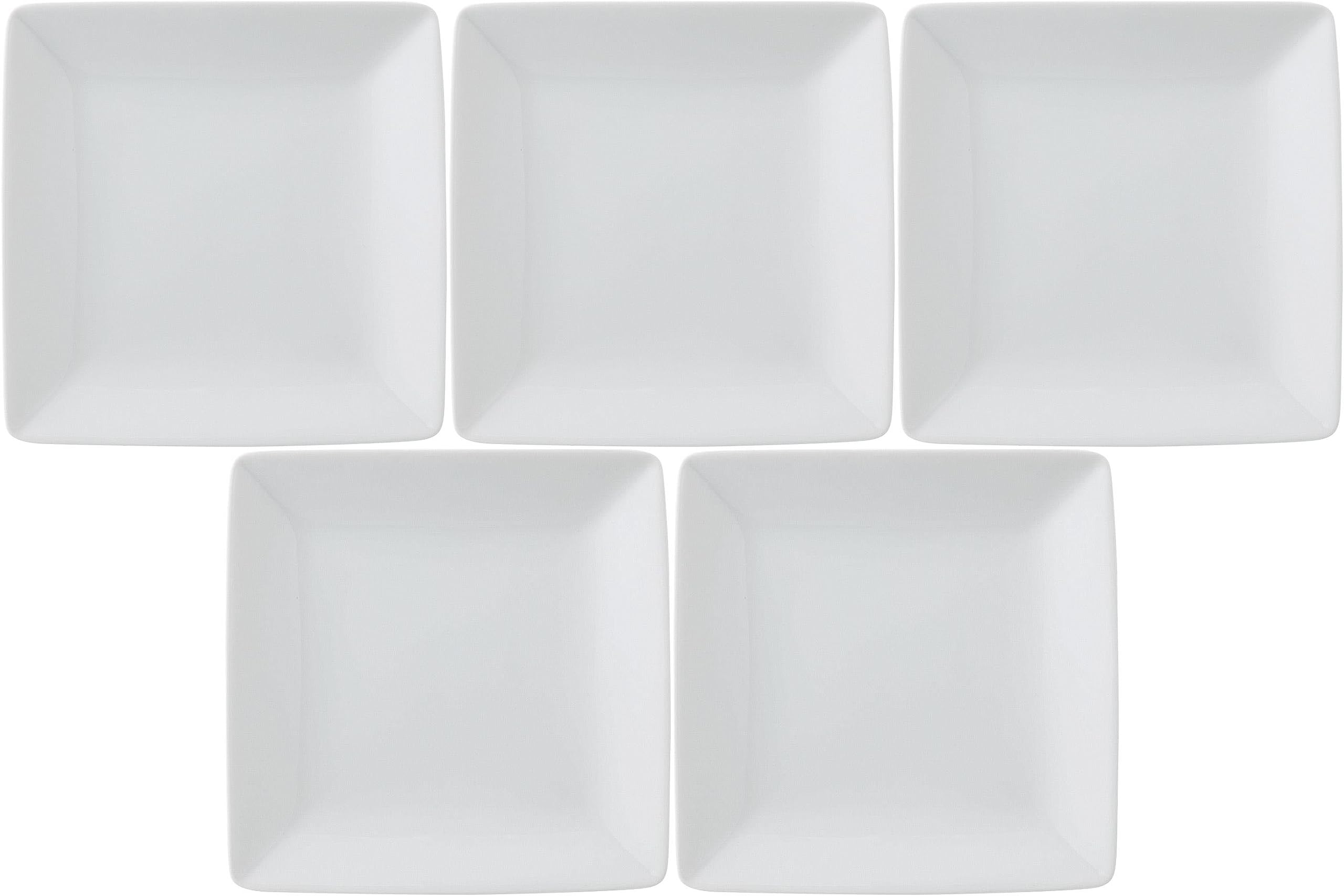 Amazon.co.jp: 5個セット アリスホワイト 21cm角皿 [21×21×2.7cm