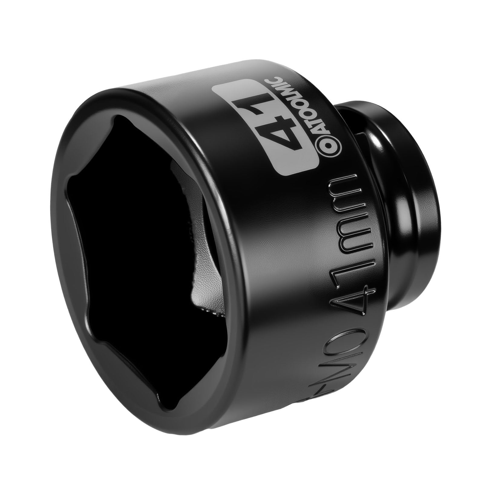 1/2 Inch Drive x 41mm Shallow 6PT CR-MO Impact Socket for Removing Axle nut