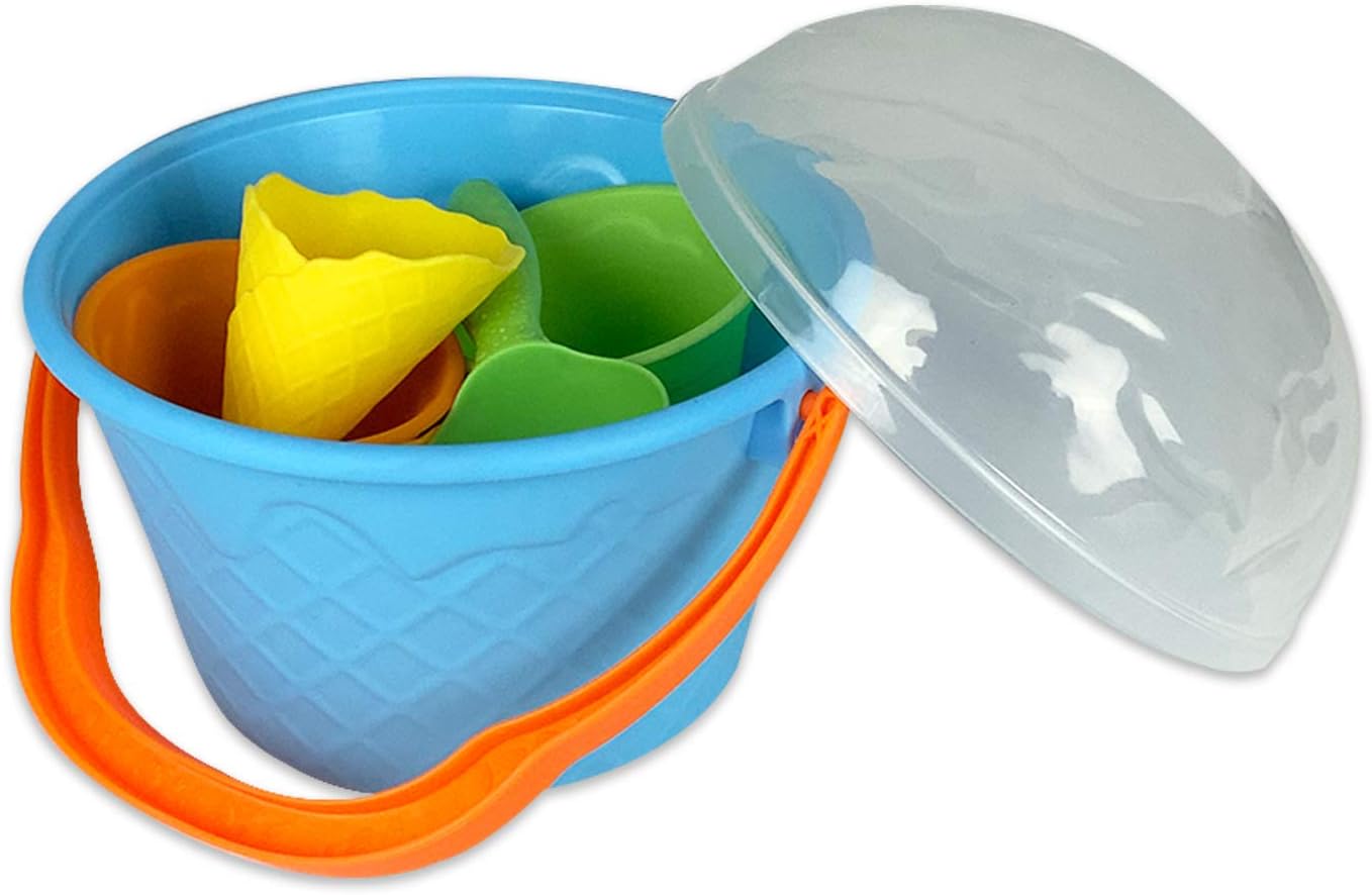 Prime Time Toys Wet N’ Wild Ice Cream Sand Set – 9 Pieces Sand Play Set : Toys & Games