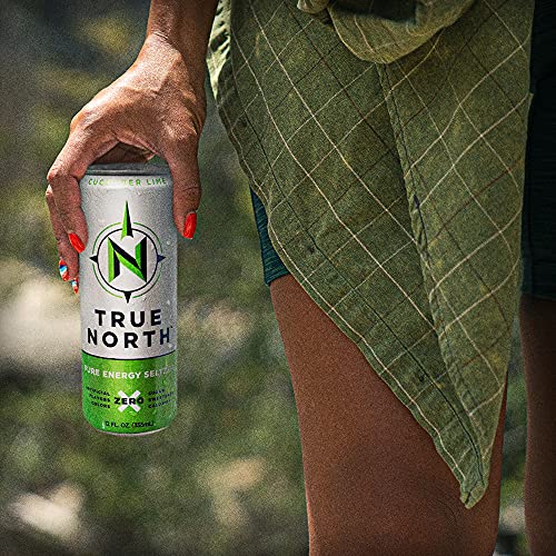 True North Pure Energy Seltzer, Cucumber Lime, 12 Fl Oz (Pack Of 12) #TOP4