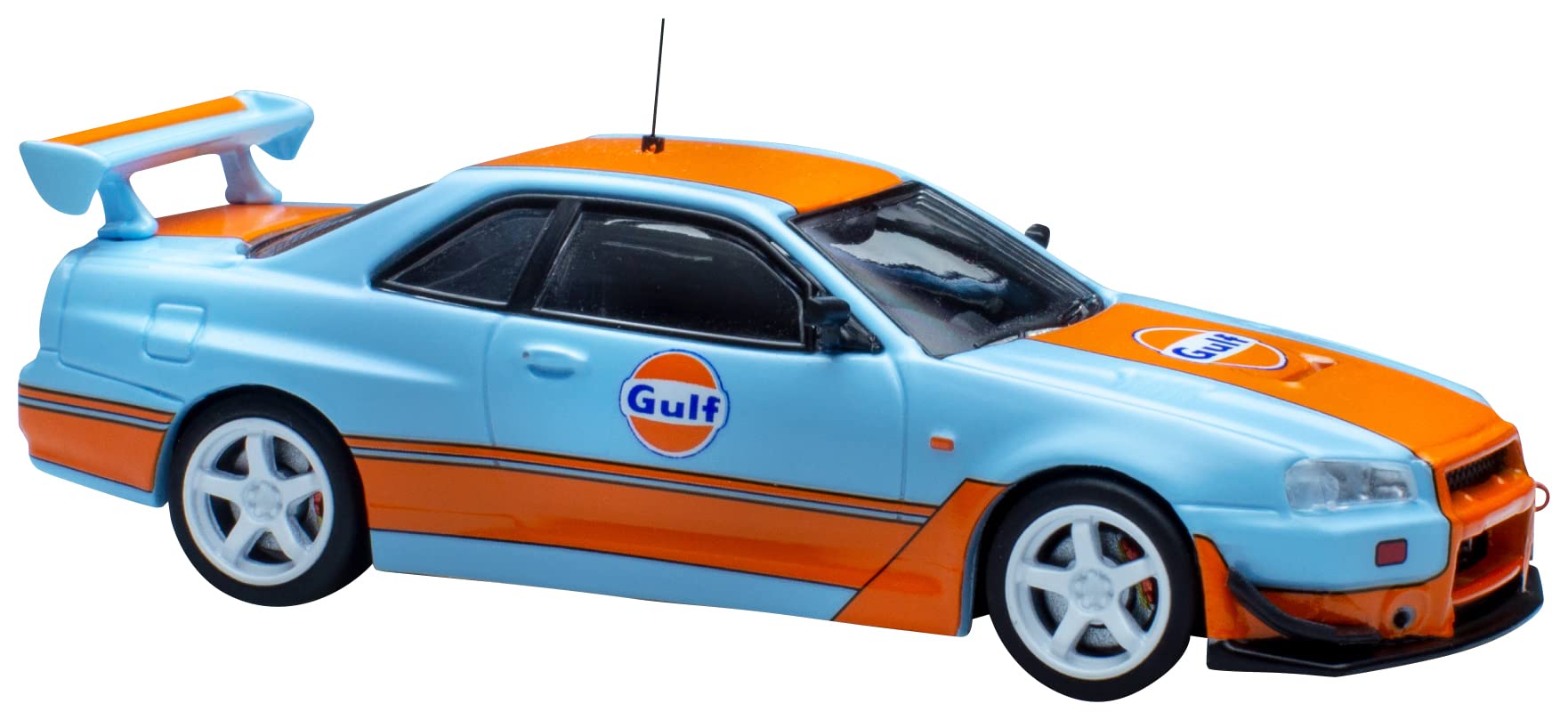 POP RACE 1/64 GTR R34 Gulf Oil Liver Finished Product : Amazon.sg