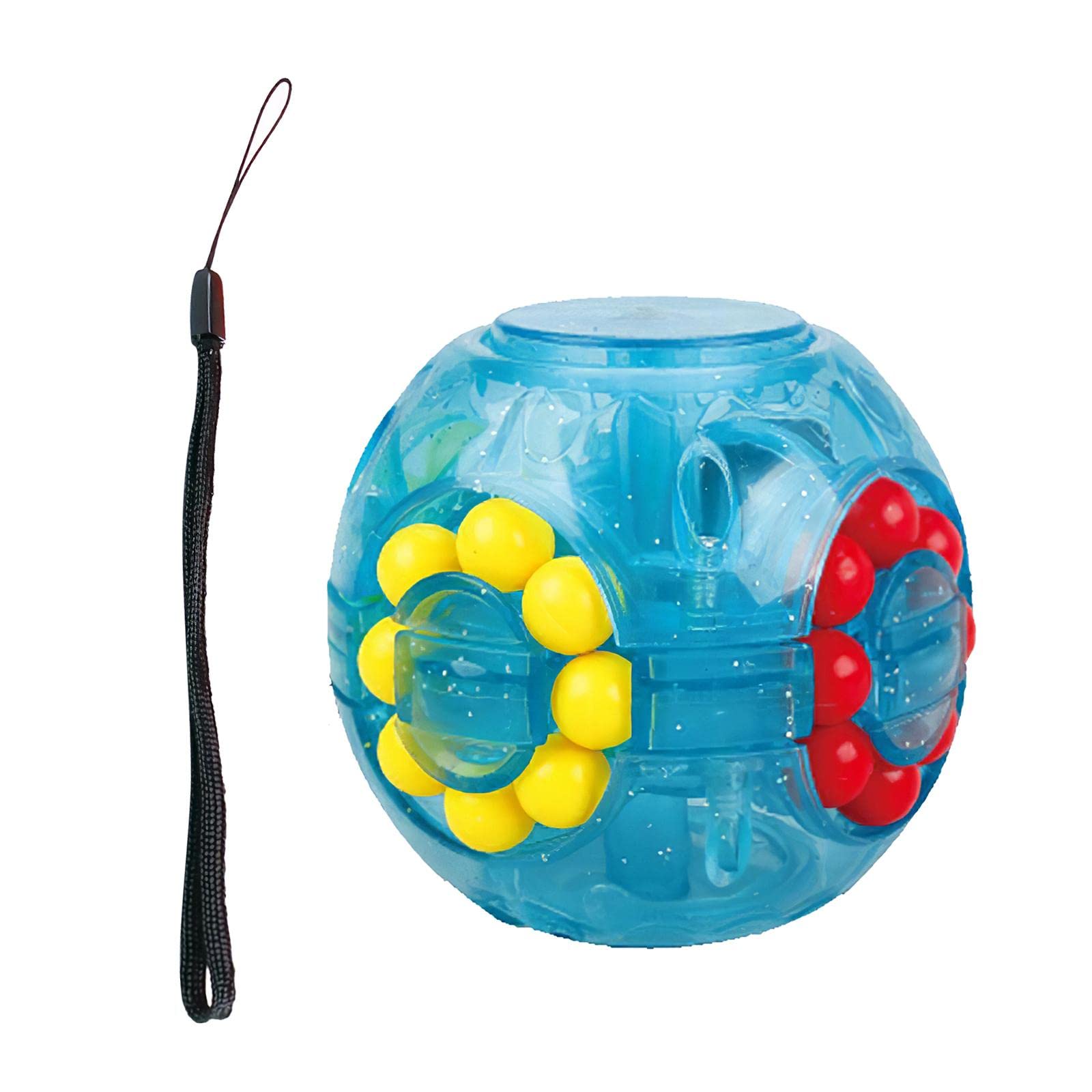 Fashion My Day Rotating Magic Bean Fingertip Gyro Toy Ball Decompression Fidget Toys Blue A-image-40