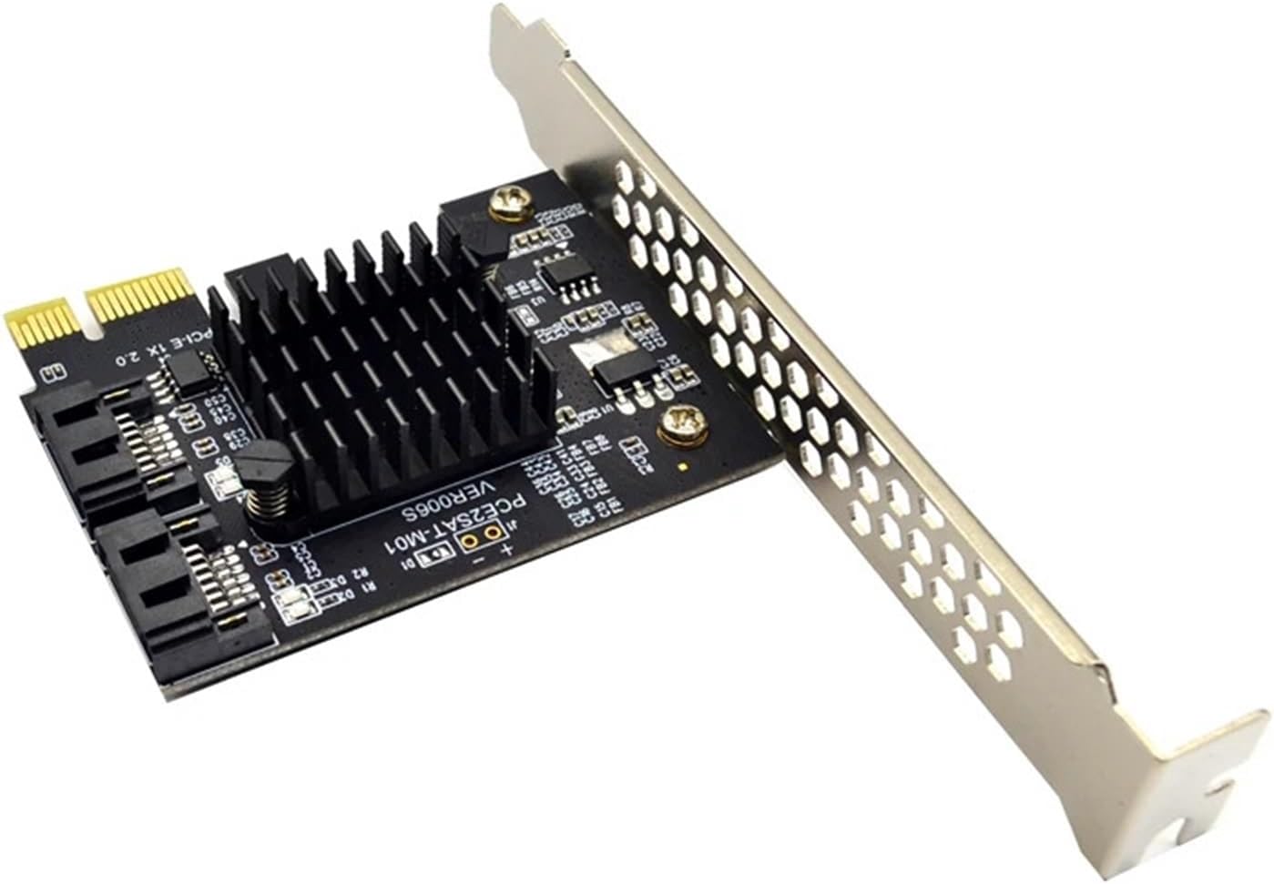 Adapter PCIE to Expansion Card PCI-E Extension Card 9125 Chip PCI Express X1 to 2 Port 3.0 6Gb Controller