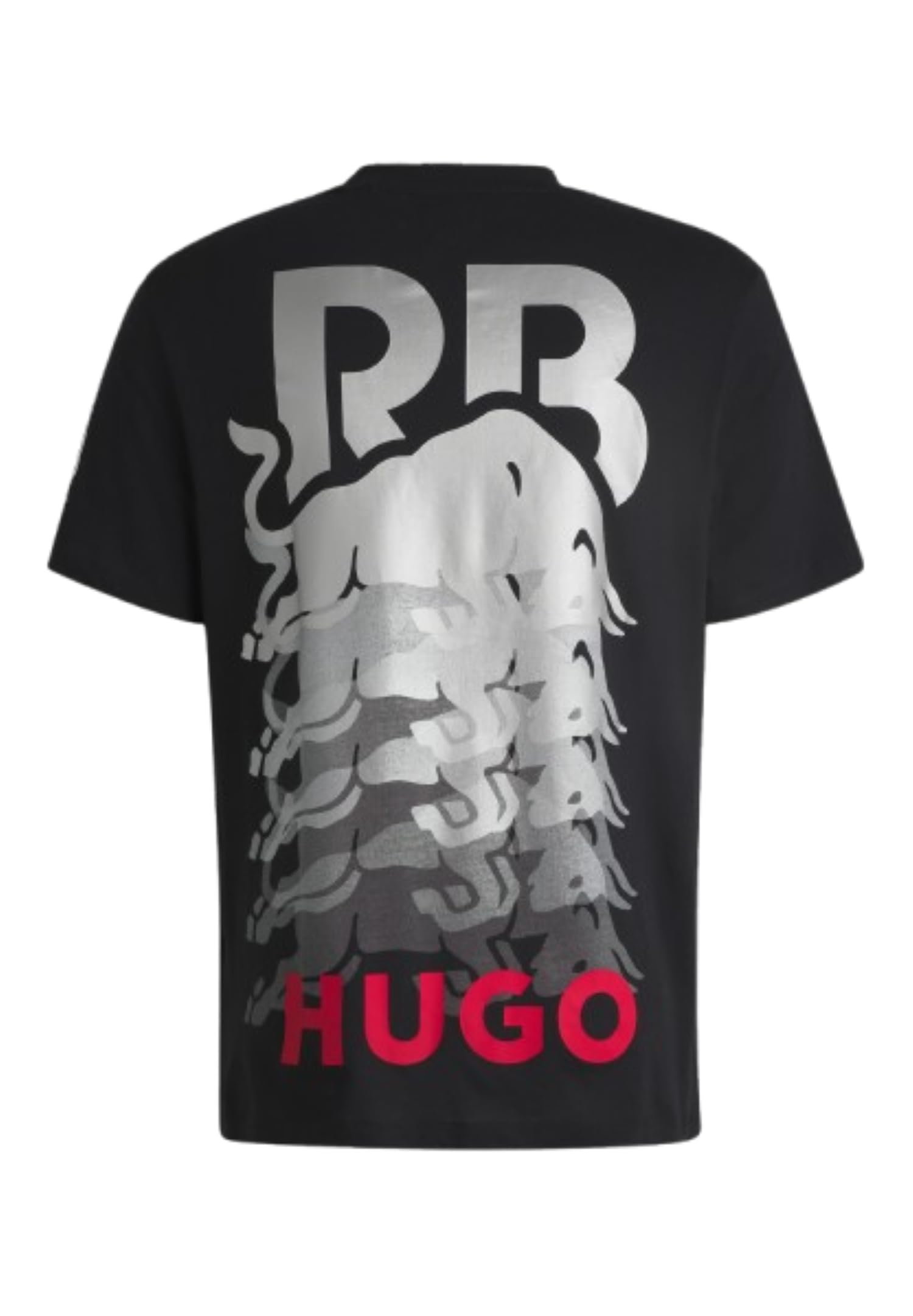 HUGO Herren F1 2024 Racing Bull Team All Over Logo Tshirt F1 2024 Racing Bull Team All Over Logo T-Shirt (1er Pack)