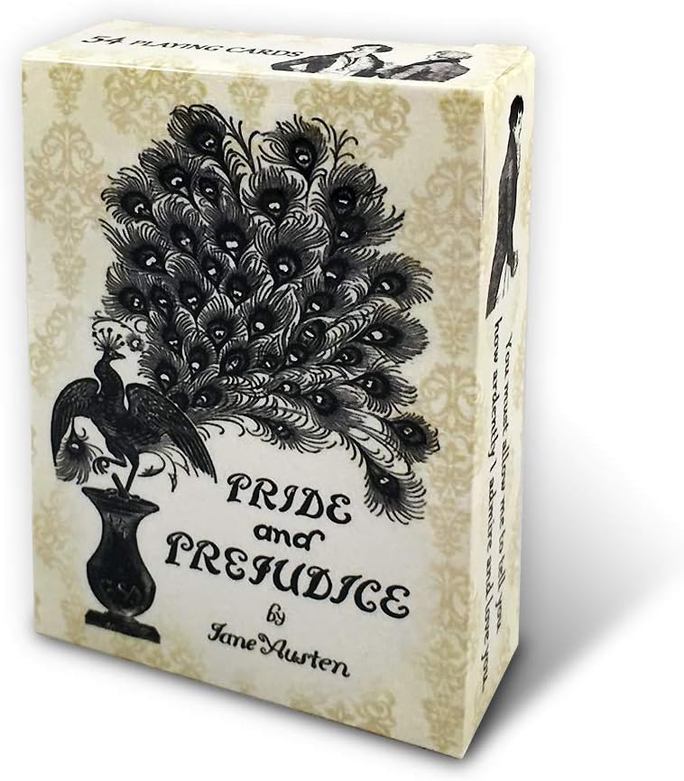Rodaruus Pride and Prejudice Themed Playing Cards, Full Deck, 54 Poker-Size Card Deck