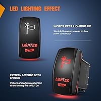Vista 12 de Barra de luz LED con interruptor y 5 pines, de Nilight; luz LED de 20 A/12 V y 10 A/24 V para barcos y todoterrenos