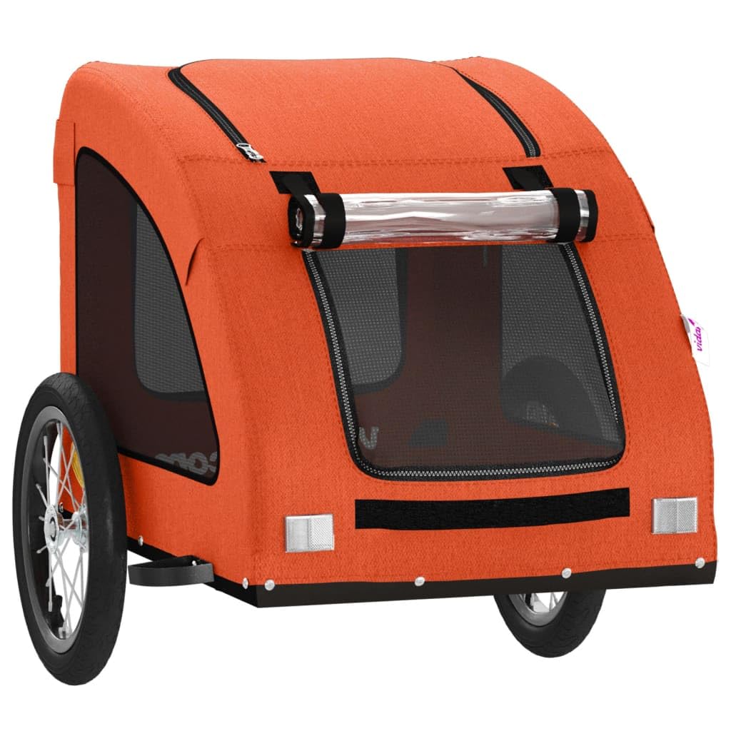 Gecheer Fahrradanhänger für Hunde, mit robustem Eisenrahmen und wasserabweisendem Oxford-Gewebe, 125x63x66 cm, für kleine Haustiere und Transport auf Radtouren