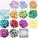Zasvec Paillettes per Decorazioni Cucito 1 Pezzi Paillettes Kit Paillettes Iridescenti Concave Paillettes Paillettes Sfuse Paillettes Tonde Piatte per DIY Fare Decorazione 15 Colori 6 mm